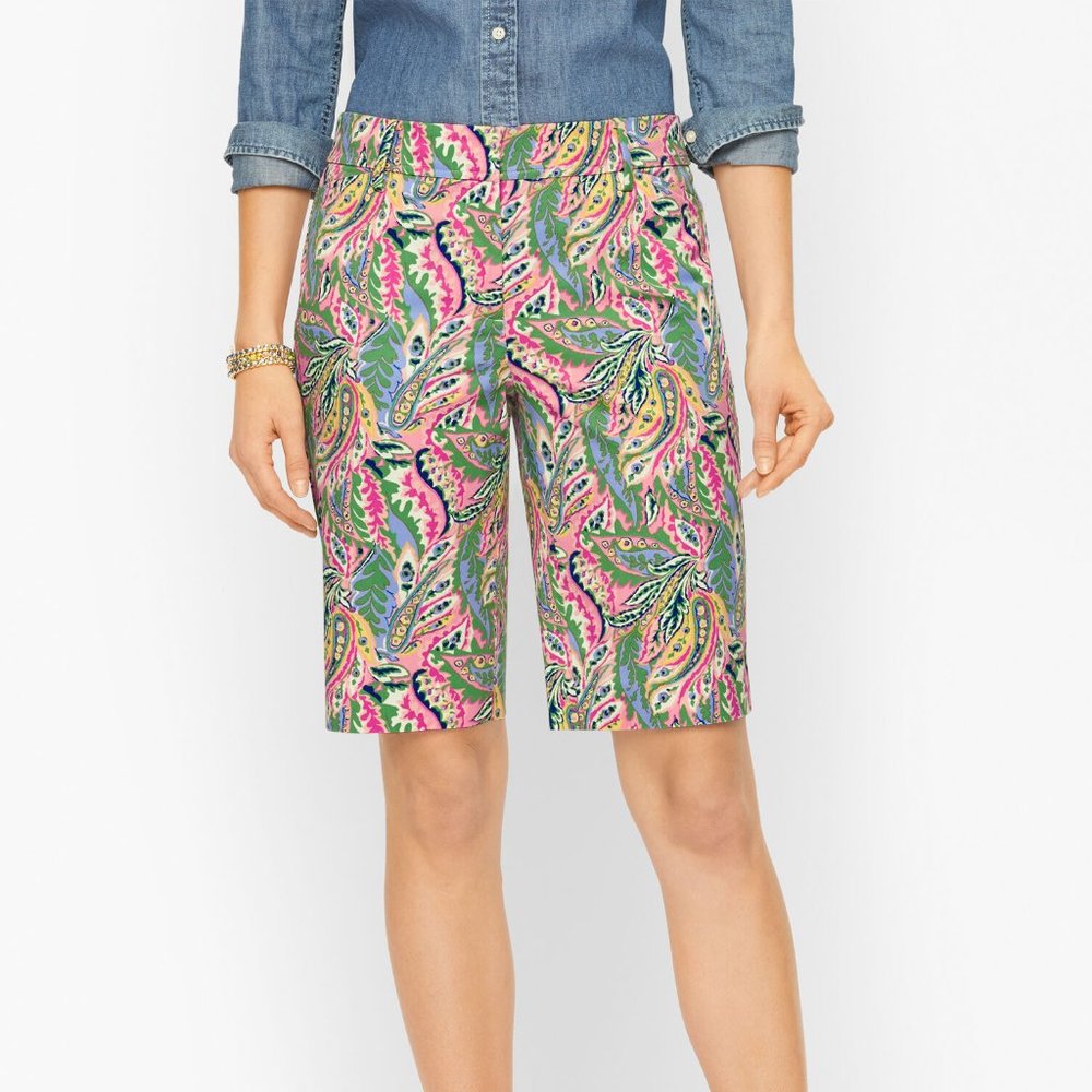 Talbots Perfect Shorts - Botanical Paisley - Size 2